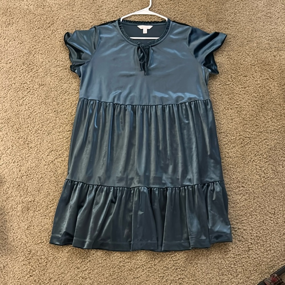 Velvet Ruffle Dress